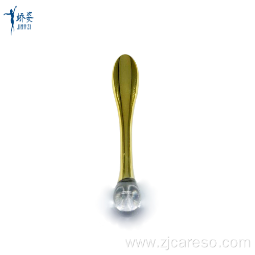 Gold Plastic Cosmetic Spatula